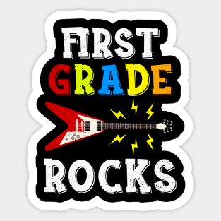 First Grade Rocks Teacher Student Kid Back To School Sticker